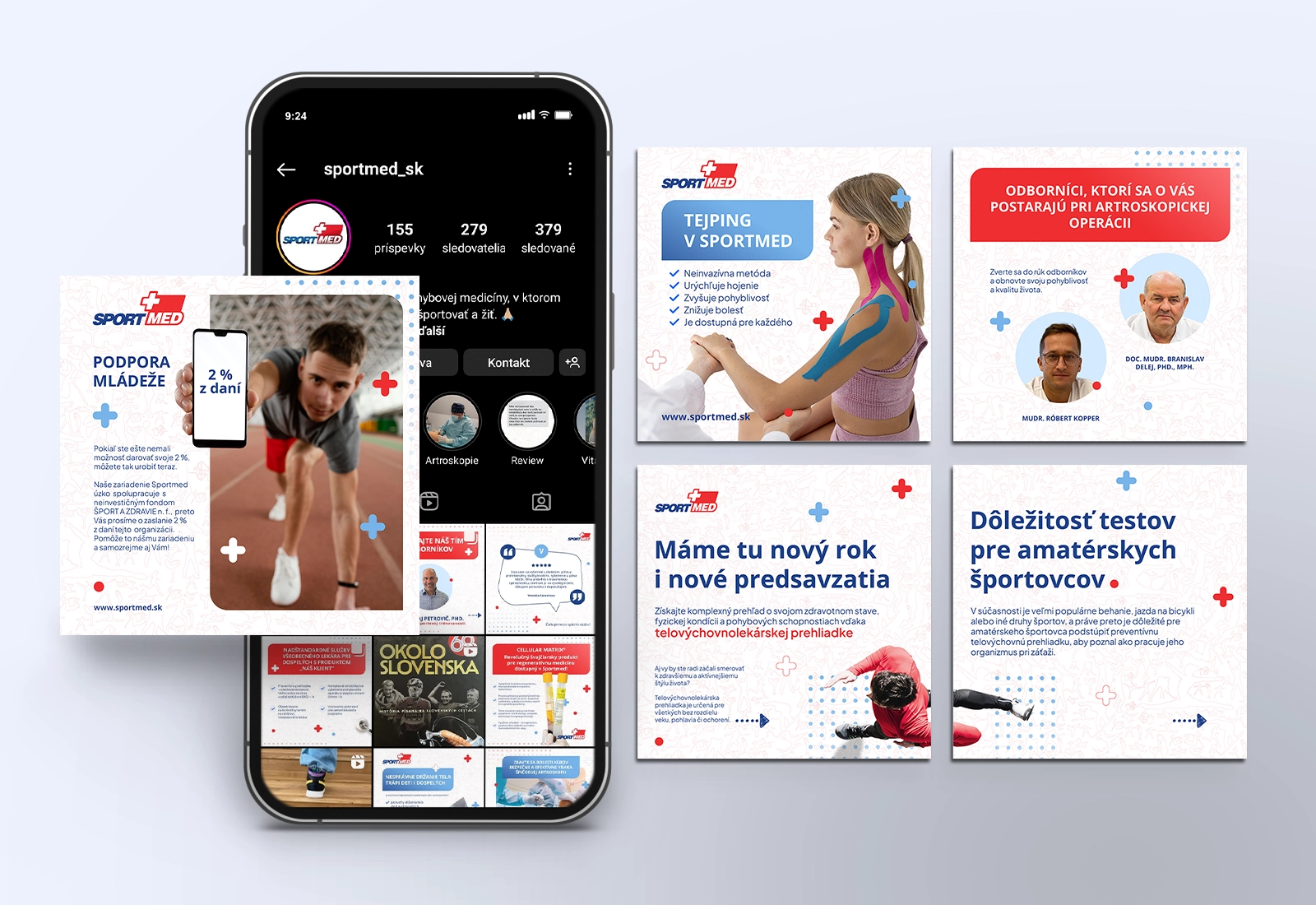 Správa sociálnych sietí Sportmed